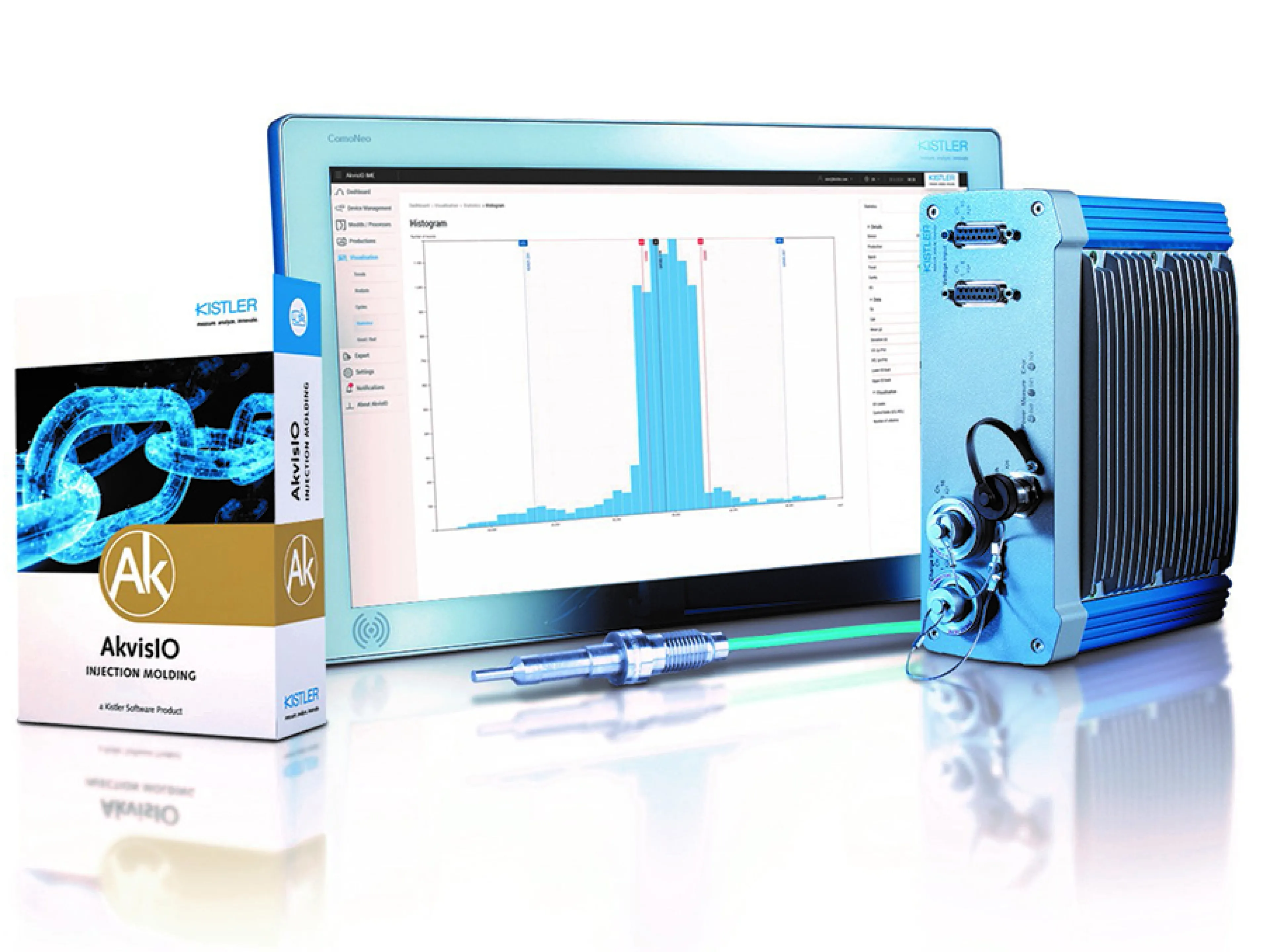 Die Software für die Qualitätssicherung beim Spritzgießen ermöglicht dem Anwender eine effizientere Prozessführung und konforme Qualitätsdokumentation. Das Produktions-Dashboard geben einen schnellen Überblick über die aktuelle Spritzgießproduktion und dient als Ausgangspunkt für gezieltes Troubleshooting.