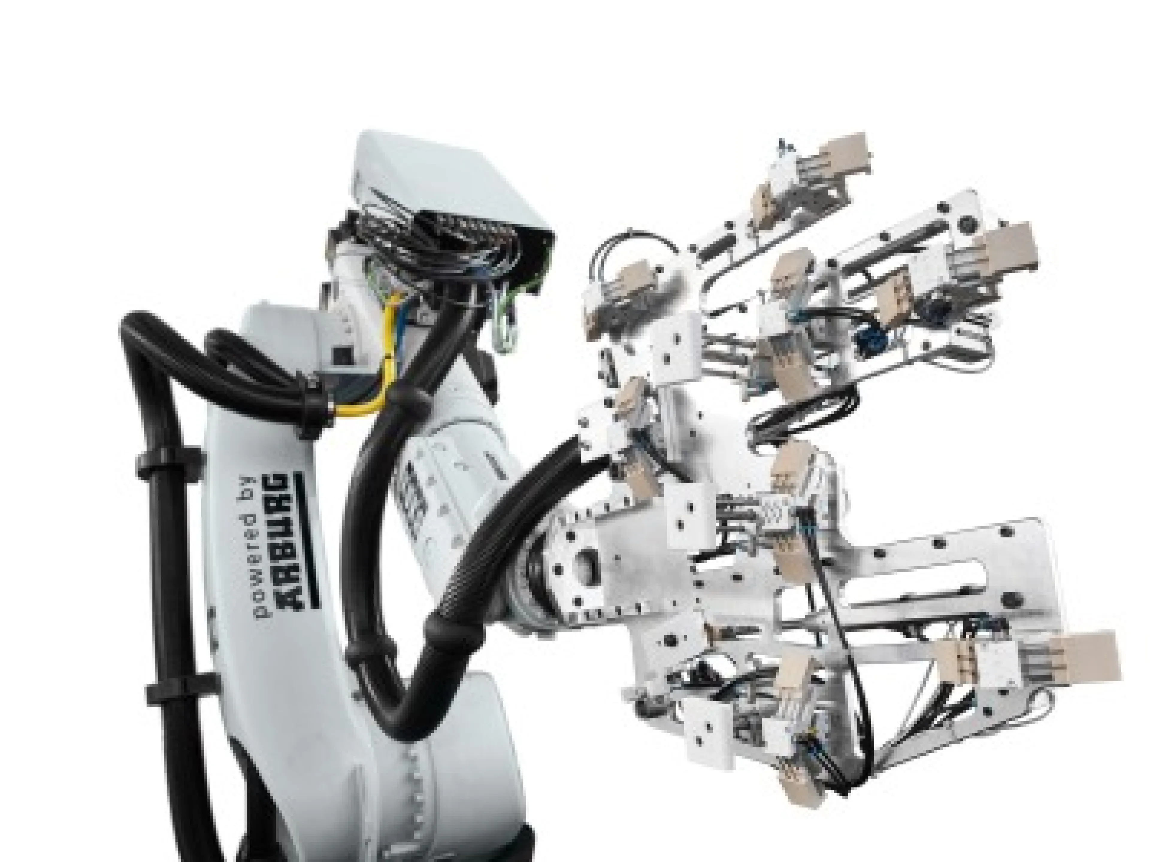 Leichtbauprojekt Fupro: Für die automatisierte Herstellung des Demonstrators „Rückenlehne“ entwickelte Arburg eine spezielle Greifertechnologie für die Handhabung der Organobleche