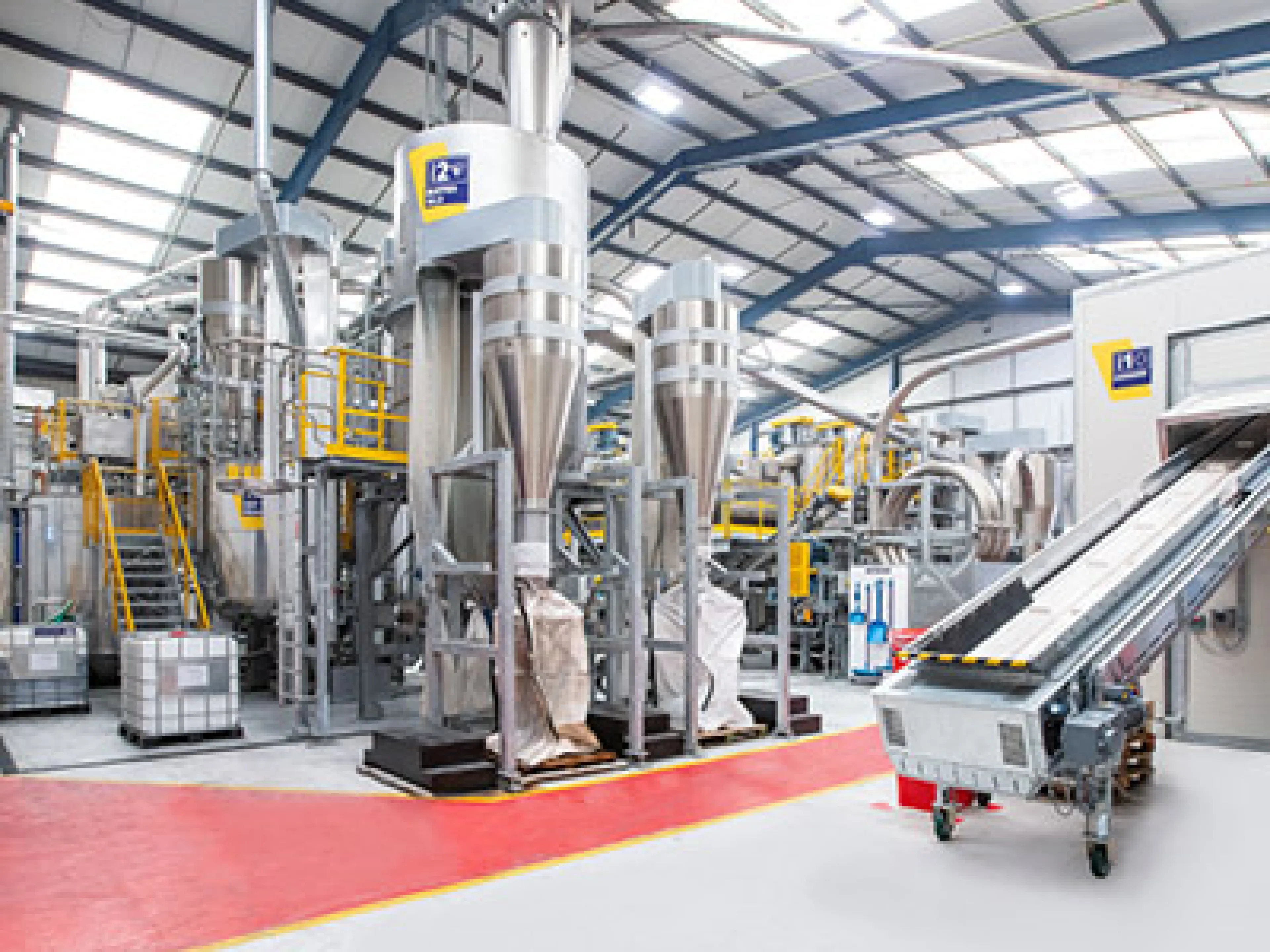 Die Deinking-Recyclinganlage in Louth