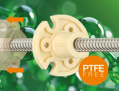 Geprüfte PFAS-freie Gewindemutter Dryspin für den schnellen Austausch