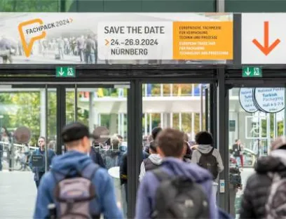Mit dem Slogan „Wir machen Zukunft“ widmet sich die Fachpack 2024 dem brandaktuellen Leitthema „Transition in Packaging“, Bild: Nürnberg Messe Mit dem Slogan „Wir machen Zukunft“ widmet sich die Fachpack 2024 dem brandaktuellen Leitthema „Transition in Packaging“
