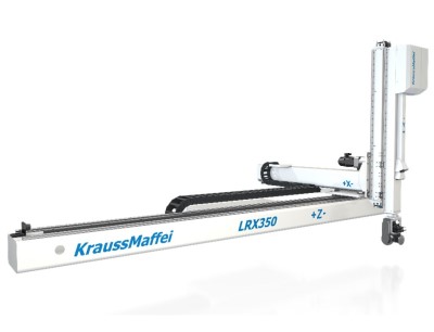 Die neue Generation der LRX Linearroboter von Krauss-Maffei bietet Kunststoffverarbeitern noch mehr Flexibilität bei anspruchsvollen, komplexen Spritzgießprozessen