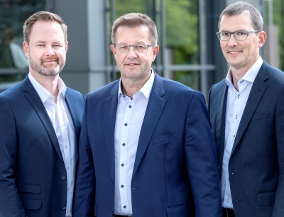 Übernehmen gemeinsam die Geschäftsführung (v.l.n.r.): Henk Gövert, Norbert Nobbe und Matthias Lesch