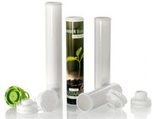 Ab sofort ist die biobasierte Brausetablettenverpackung Sanner Biobase  in vier Röhrenlängen und mit fünf Verschlussvarianten erhältlich