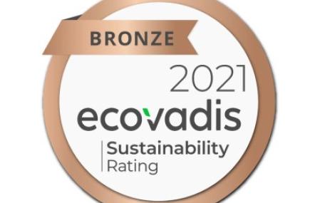 Ecovadis Bronze-Medaille für Corporate Social Responsibility