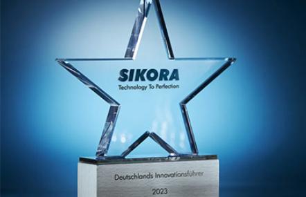 Auszeichnung Innovationsführer 2023 für Sikora